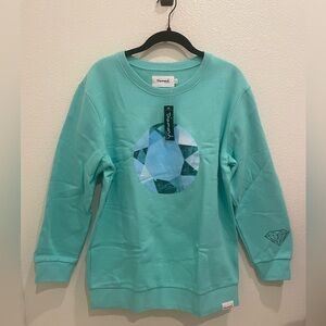 Diamond Supply Co Large Jrs Crewneck Light Blue Sweater​​​